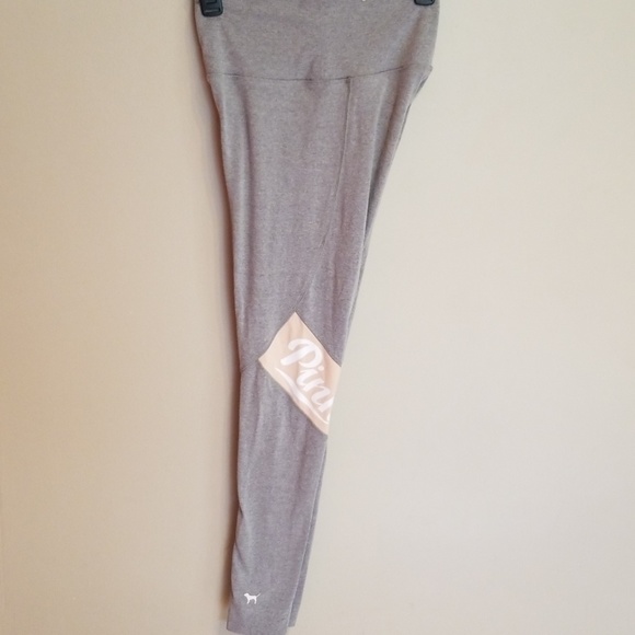 PINK Victoria's Secret Pants - PINK VS gray and light orange leggings